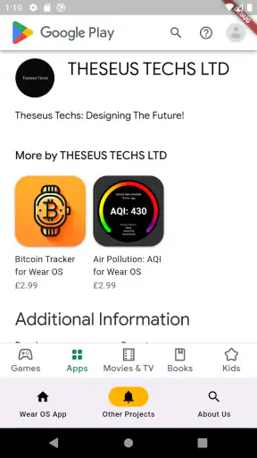 Preço do Bitcoin para Wear OS screenshot