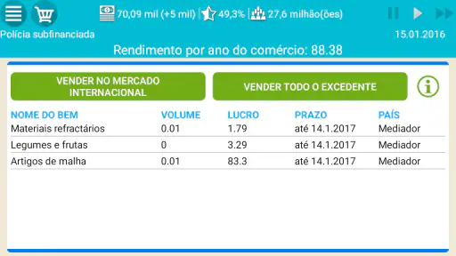 Presidente Simulador Lite screenshot
