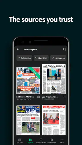 PressReader (preinstalled) screenshot