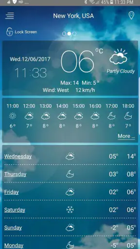 Previsão do tempo screenshot