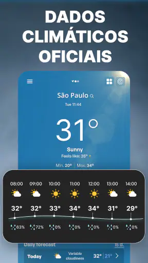 Previsão do tempo precisa screenshot
