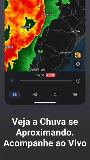 Previsão do tempo Rain Viewer screenshot