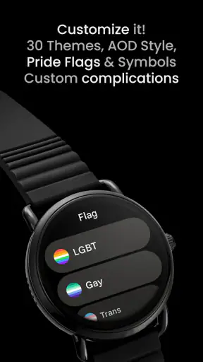Pride Flag Watch Face screenshot