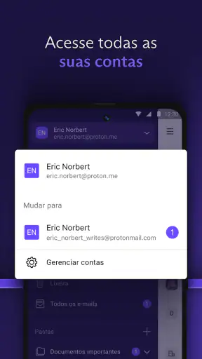 Proton Mail criptografado screenshot