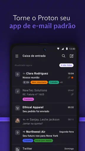 Proton Mail criptografado screenshot