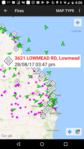 QLDFires screenshot