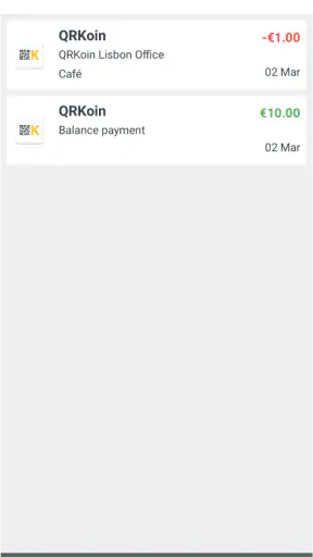 QRKoin screenshot