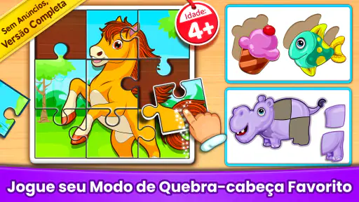 Quebra cabeça infantil jogo 3+ screenshot