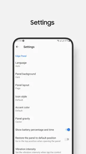 Quick Settings screenshot