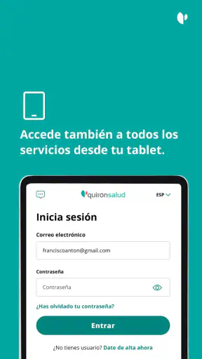 Quirónsalud screenshot