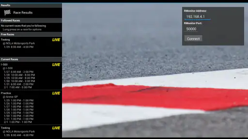 Race Monitor screenshot