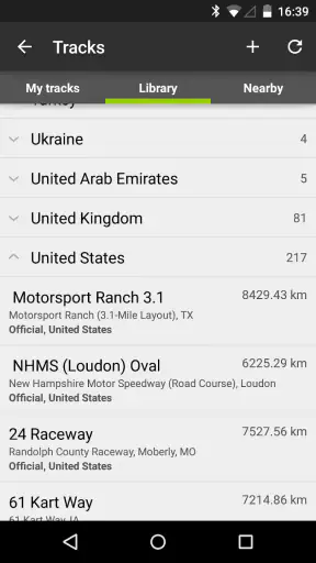 RaceChrono screenshot