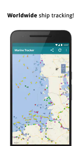 Radar marítimo - Navio Tracker screenshot