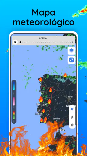Radar meteorológico ao vivo screenshot