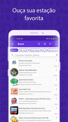 Rádio FM screenshot
