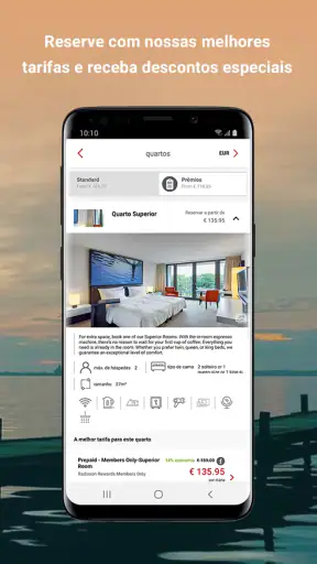Radisson Hotels – reservas screenshot