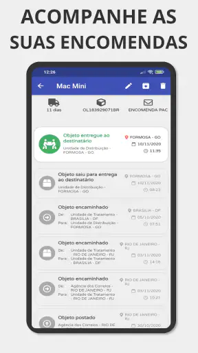 Rastrear Encomendas Correio screenshot