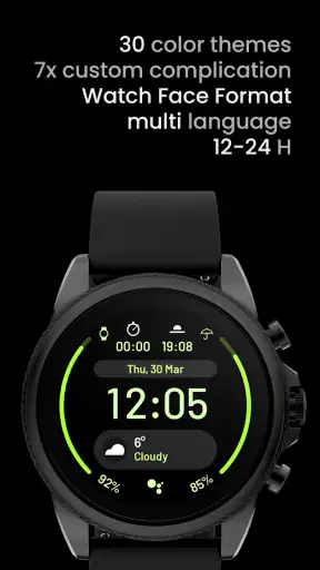 React: Watch face screenshot