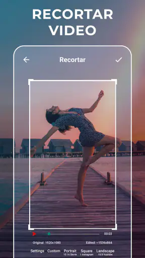 Recortar e Cortar Vídeo screenshot