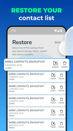Recuperar contatos & Backup screenshot