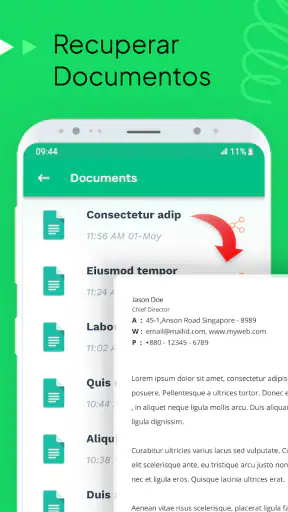 Recuperar Excluído Mensagens screenshot