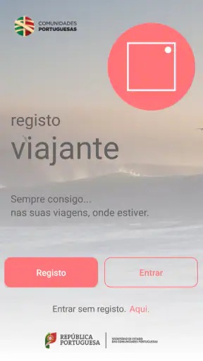 Registo Viajante screenshot