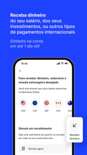 Remessa Online: Câmbio PJ e PF screenshot