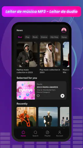 Reprodutor de Música & MP3 App screenshot