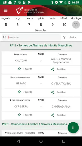 Resultados Andebol Portugal screenshot