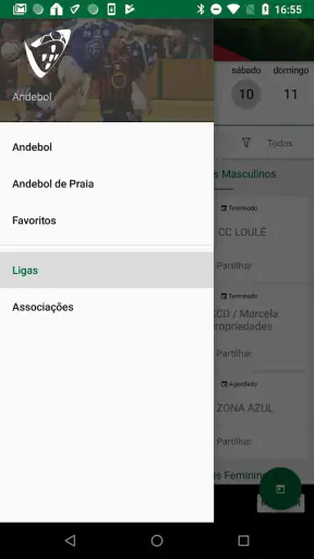 Resultados Andebol Portugal screenshot