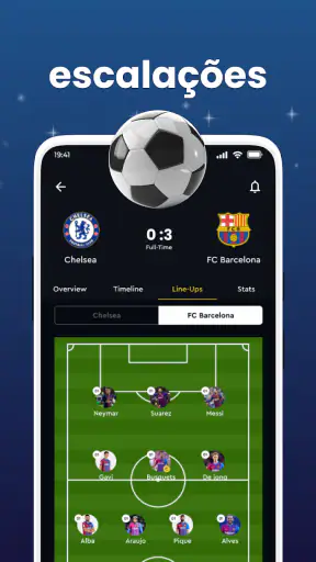 Resultados de futebol ao vivo screenshot