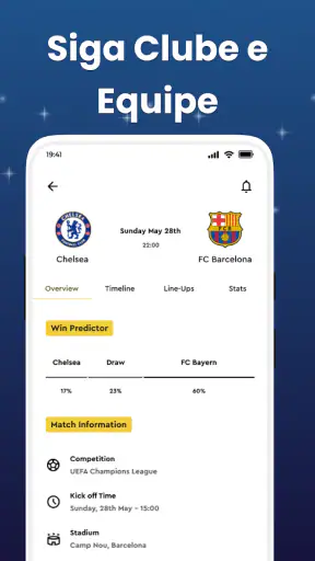 Resultados de futebol ao vivo screenshot