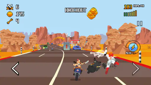 Retro Highway - Bike Racer screenshot