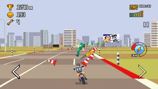 Retro Highway - Bike Racer screenshot