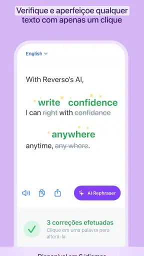 Reverso tradutor, dicionário screenshot
