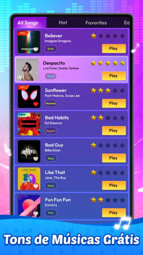 Rhythm Rush Lite-jogo de piano screenshot
