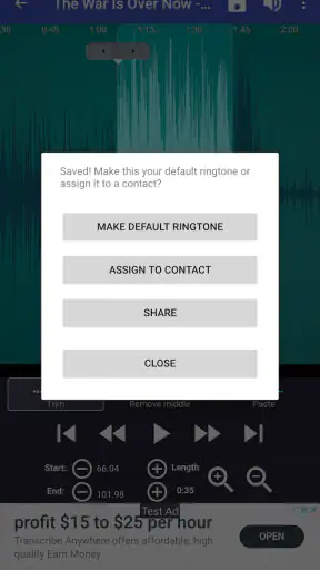 Ringtone Maker:crie ringtone screenshot