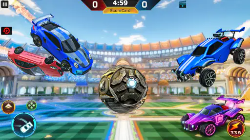 Rocket Car Soccer League Games screenshot