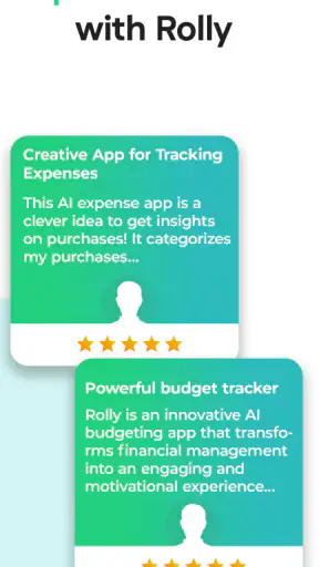 Rolly: AI Budget Money Tracker screenshot