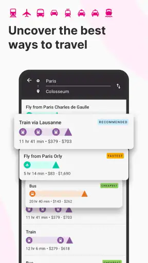Rome2Rio: Trip Planner screenshot
