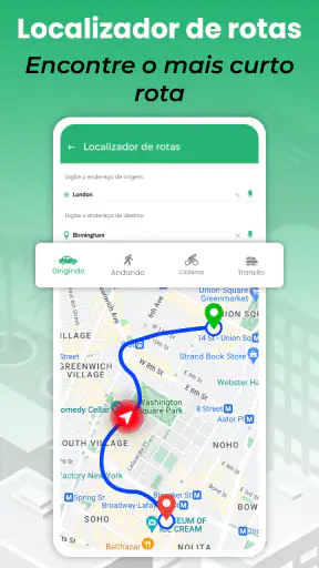 Rota Mapa Navegação caminho screenshot