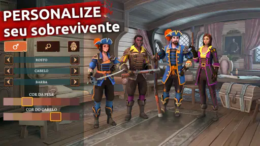 RPG de sobrevivência pirata screenshot