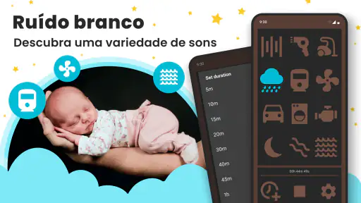 Ruído branco para sono do bebê screenshot