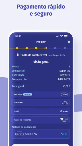 ryd: abastecer e pagar via app screenshot