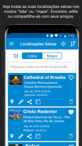 Salva Locais GPS screenshot