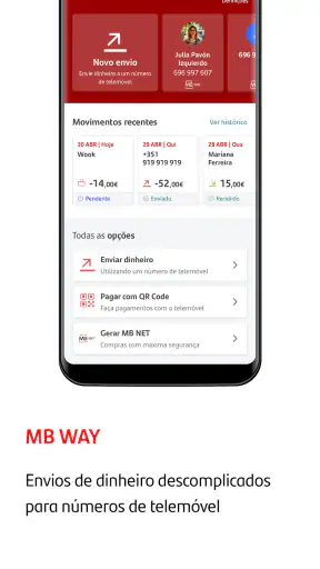 Santander Portugal screenshot