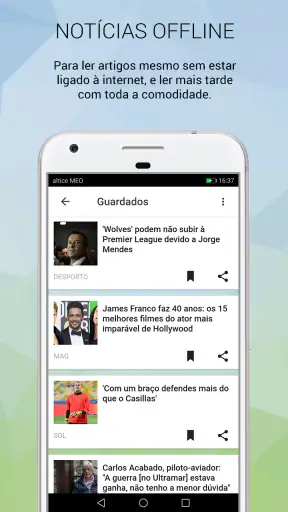 SAPO screenshot