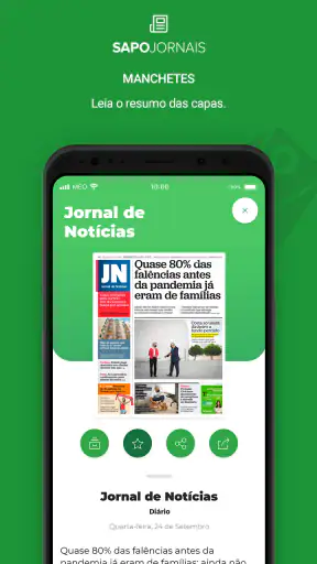 SAPO Jornais screenshot