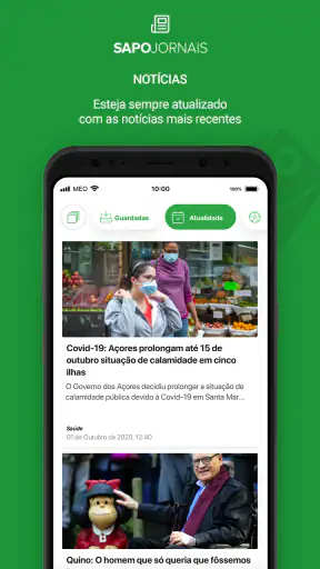 SAPO Jornais screenshot