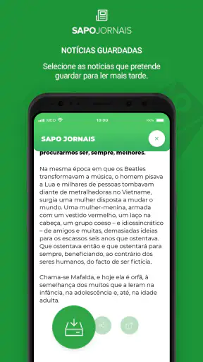 SAPO Jornais screenshot
